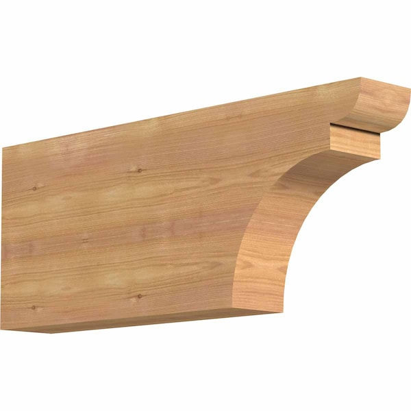 Ekena Millwork Yorktown Smooth Rafter Tail, Western Red Cedar, 3 1/2"W x 10"H x 24"L RFT04X10X24YOR00SWR - main